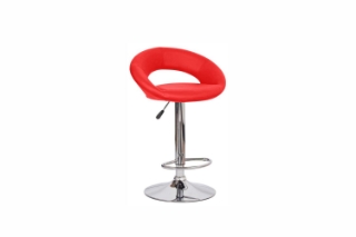 Picture of STANFORD Barstool (Black, White, Red) - Red