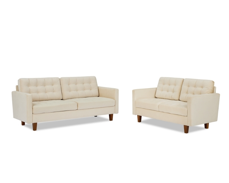 Picture of MILIOU Sofa Range (Beige) - Loveseat + Sofa Set