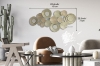 Picture of CIRCLES French Style Metal Wall Art  (63.5" x 29.5")