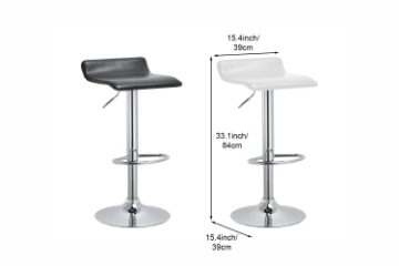 Picture of COSMO Adjustable Swivel Gas Lift Bar Stool - White