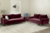 Picture of MARYJANET Velvet Sofa Range (Burgundy) - 3 Seaters (Sofa)