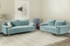 Picture of MARYJANET Velvet Sofa Range (Light Grayish Cyan) - 3 Seater (Sofa)