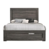 Picture of GLYNDON Wood Bed Frame in Double/Queen/King Size (Grey)