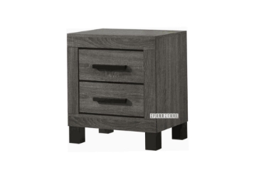Picture of GLYNDON 2-Drawer Bedside Table (Grey)