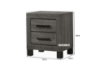 Picture of GLYNDON 2-Drawer Bedside Table (Grey)