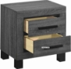 Picture of GLYNDON 2-Drawer Bedside Table (Grey)