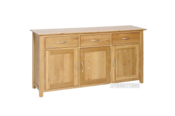 Picture of NEWLAND Solid Oak 3 Drawer Sideboard