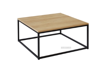 Picture of HENMAN 85 Square Coffee Table (Oak & Black)