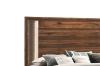 Picture of SANDRA Bed Frame with LED Headboard in Eastern King Size  (Walnut) 