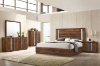 Picture of SANDRA Bed Frame with LED Headboard in Eastern King Size  (Walnut) 