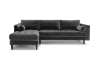 Picture of FAVERSHAM Velvet Sectional Sofa (Gray)