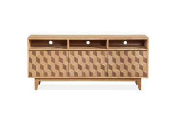 Picture of ESCHER 3 Door Solid Wood TV Stand/Buffet (Natural)