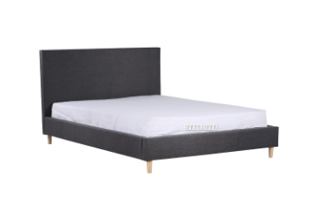 Picture of MADRID Fabric Bed Frame in King Size (Dark Grey)