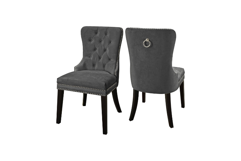 Picture of MONARC Velvet Dining Chair (Dark Gray)