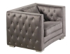 Picture of DELUCA  Embellished Tufted Love Seat (Gray)