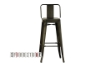 Picture of TOLIX Replica Bar Stool Seat H76 with Back - Red