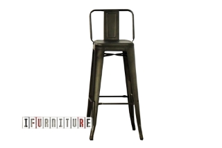 Picture of TOLIX Replica Bar Stool (Seat Height H30") - Gun