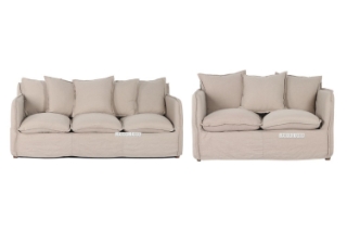 Picture of TOMASHA Feather Filled Sofa Range *Washable - Loveseat + Sofa Set