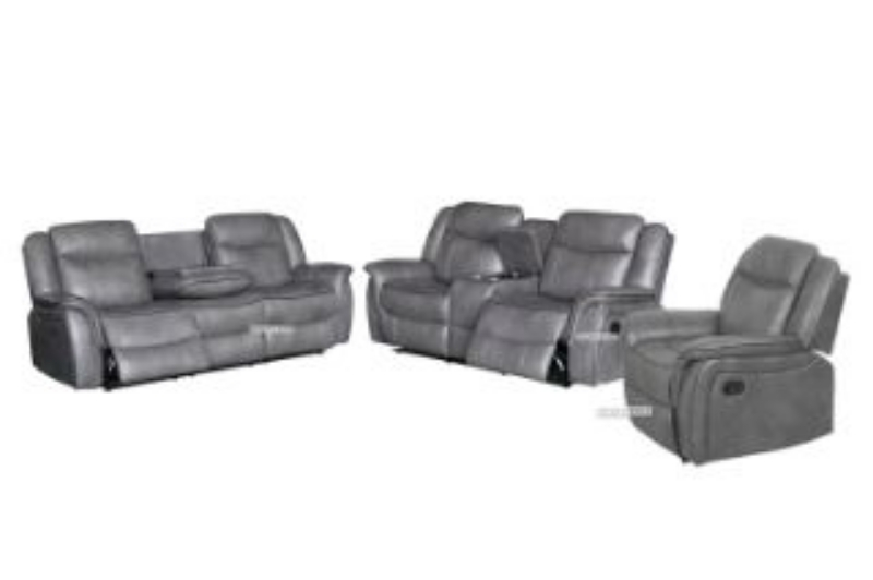 Picture of DOVER Reclining Sofa Range (Air Leather) - 1+2+3 Seater Sofa Set