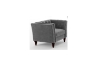 Picture of JERILYN Chesterfield Flared Arm Velvet Sofa Range (Gray)