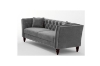 Picture of JERILYN Chesterfield Flared Arm Velvet Sofa Range (Gray) - 2 Seaters (Loveseat)