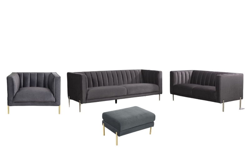 Picture of FALCON Sofa Range (Grey) - 3+2+1+Ottoman Sofa Set