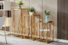 Picture of AUGUSTA GLASS TOP GOLD FRAME SIDE TABLE *3 SIZES