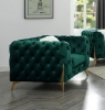 Picture of VIGO 3+2+1 Chesterfield Tufted Velvet Fabric Sofa Range (Green)