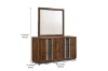 Picture of SANDRA 6-Drawer Dresser With Mirror (Walnut Color)