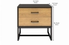 Picture of AMSTER 2 DRAWER BEDSIDE TABLE