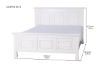 Picture of ELIZABETH Queen / King Size Platform Bed