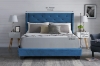 Picture of ELY Upholstered Bed Frame in Queen/King  Size in (Blue)