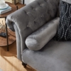 Picture of KENDRA 3+2 Steel Frame Chesterfield Sofa Range (Gray Velvet)