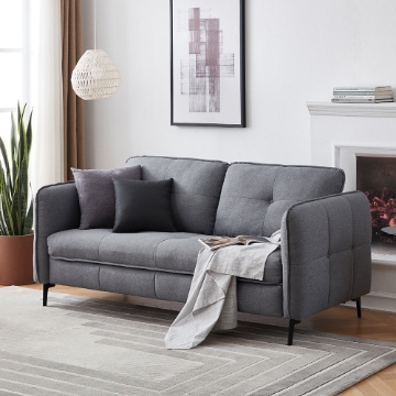 Picture of GALENA Steel Frame 3 Seater Sofa In Gray