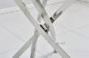 Picture of DALLAS 100 Round Glass Top Stainless Steel Dining Table (Silver)