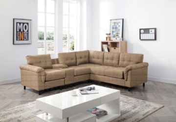 Picture of GUNNAR  Reversible Sectional Sofa in Brown Color