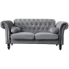 Picture of KENDRA 3+2 Steel Frame Chesterfield Sofa Range (Gray Velvet)