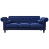 Picture of KENDRA 3+2 Steel Frame Chesterfield Sofa Range (Blue Velvet) - 3+2 Set