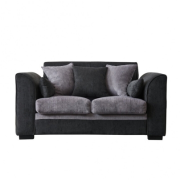 Picture of TURIN STEEL FRAME SOFA RANGE IN BLACK AND GRAY - Loveseat(2s)