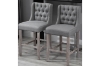 Picture of CALILA Tufted Farmhouse Style Wingback Bar Stools *Set of Two (Grey)