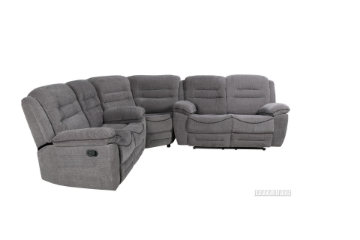 Picture of NAPOLI MANUAL RECLINING SECTIONAL SOFA (Grey)