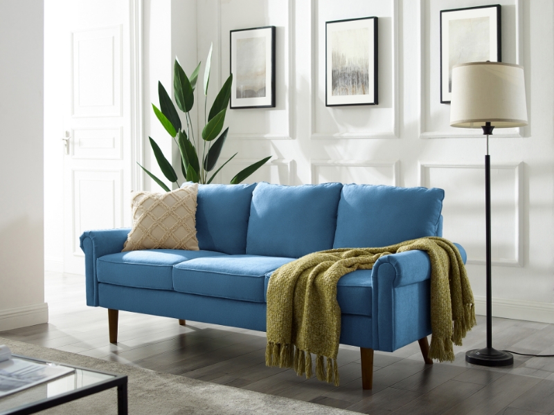 Picture of HALDERSON 3 Seaters Sofa (Blue)