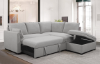 Picture of PARKLAND Sectional Sofa with Pull-Out Bed & Storage Ottoman