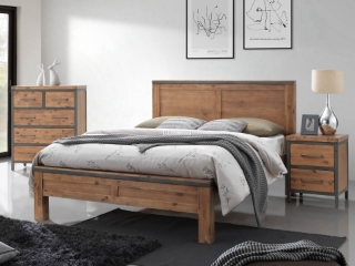Picture of KANSAS BED FRAME IN QUEEN SIZE (ACACIA WOOD)