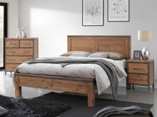 Picture of KANSAS Bed Frame in Queen Size (Acacia Wood)