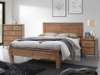 Picture of KANSAS Acacia Wood Bed Frame In Queen/King Size (Walnut)