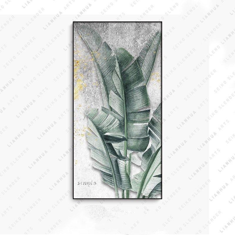 Picture of LEAVES-- Framed Canvas Print Art