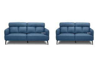 Picture of SIKORA 3+2+1 Fabric Sofa Range *Blue - 2+3 Set