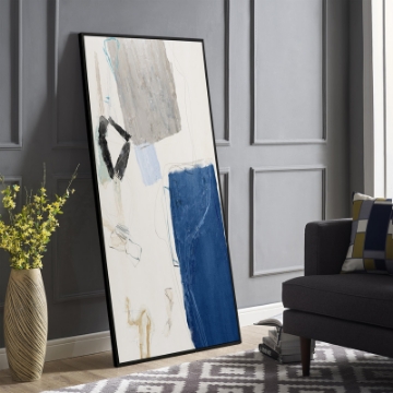 Picture of ABSTRACT ART #5 (Blank) - Framed Canvas Print Art 