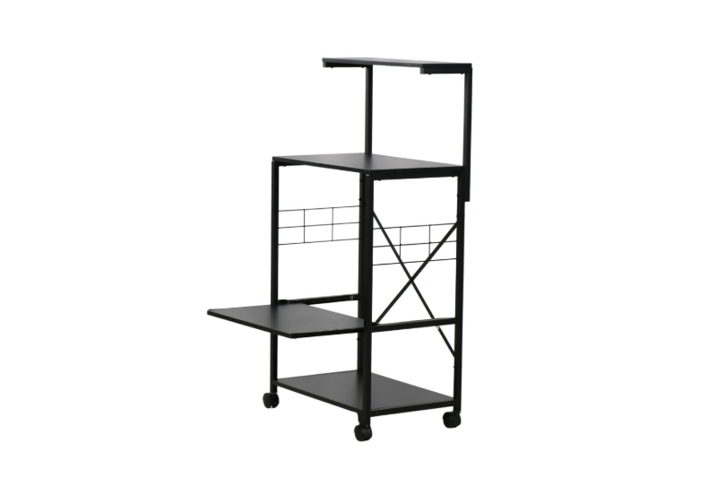 Picture of CARTER 4-Tier Shelf (Black) - (23.5"x15.5"x47")